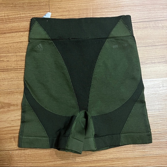 Ivy Park x Adidas Women Short Tights Green Black Activewear Size